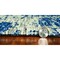 Homeroots 5 ft. 3 in. x 7 ft. 7 in. UV-Treated Polypropylene Grey & Denim Area Rug 353955 - alternate 5